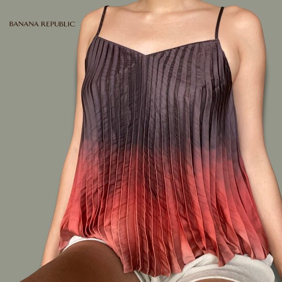 Ombre Pleated Tank - Picture 1 of 4